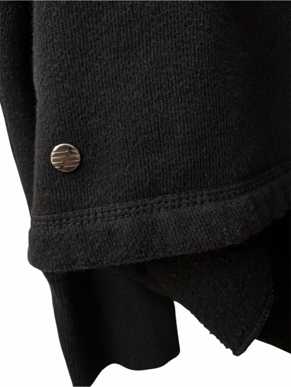 Zella Shooting Star Drape Collar Cardigan Black Size Medium - Picture 6 of 6